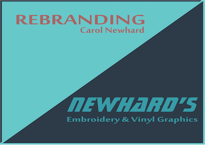 Re branding Newhard’s Embroidery & vinyl Graphics – Carol Newhard
